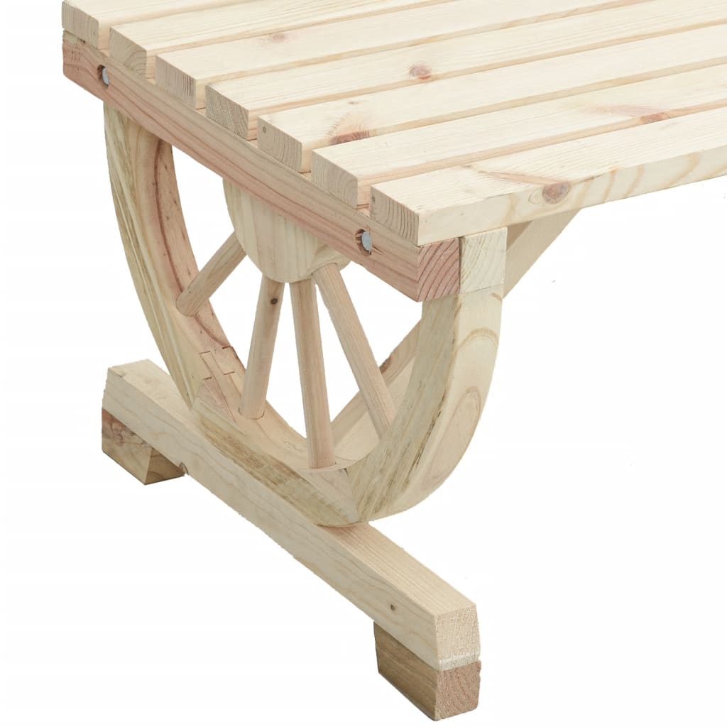 Vidaxl 2-Cz. Garden Furniture Set, Solid Fir Wood