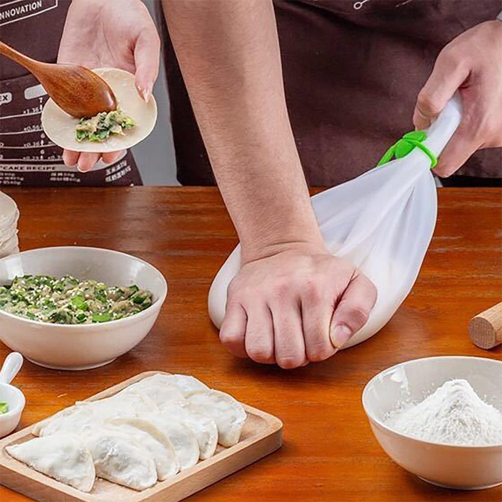 Kneading Dough Bag Thickened Silicone Improve Bread Making Durable Easy to Clean Flour Mixing Bag Large Size