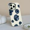 Summer Fruit Blueberry Pattern 2-in-1 Phone Case Suitable for iPhone 17 16 15 14 13 12 11 Pro/Max/Plus Anti Shock Back Cover