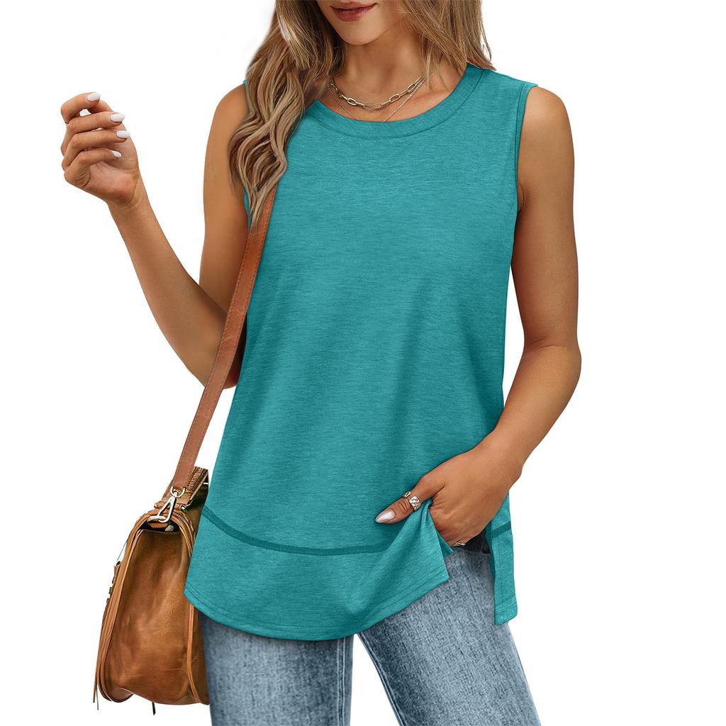 Women's Girl Tank Top Color Casual Top Tank Tops For Women Loose Fit Sleeveless Tops Flowy
