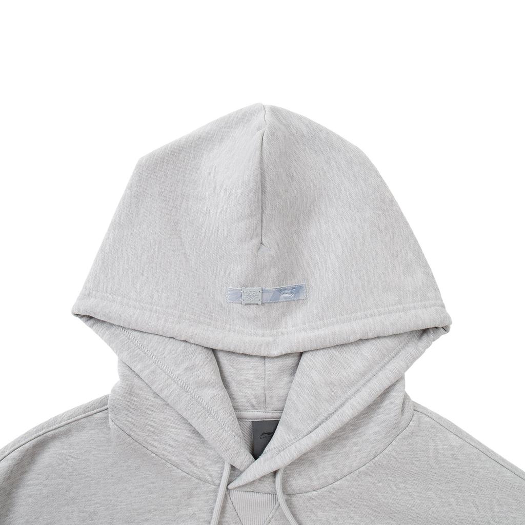 Li Ning Sweatshirts Men's Ultimate Gray Hooded Moderate AWDVA95-4