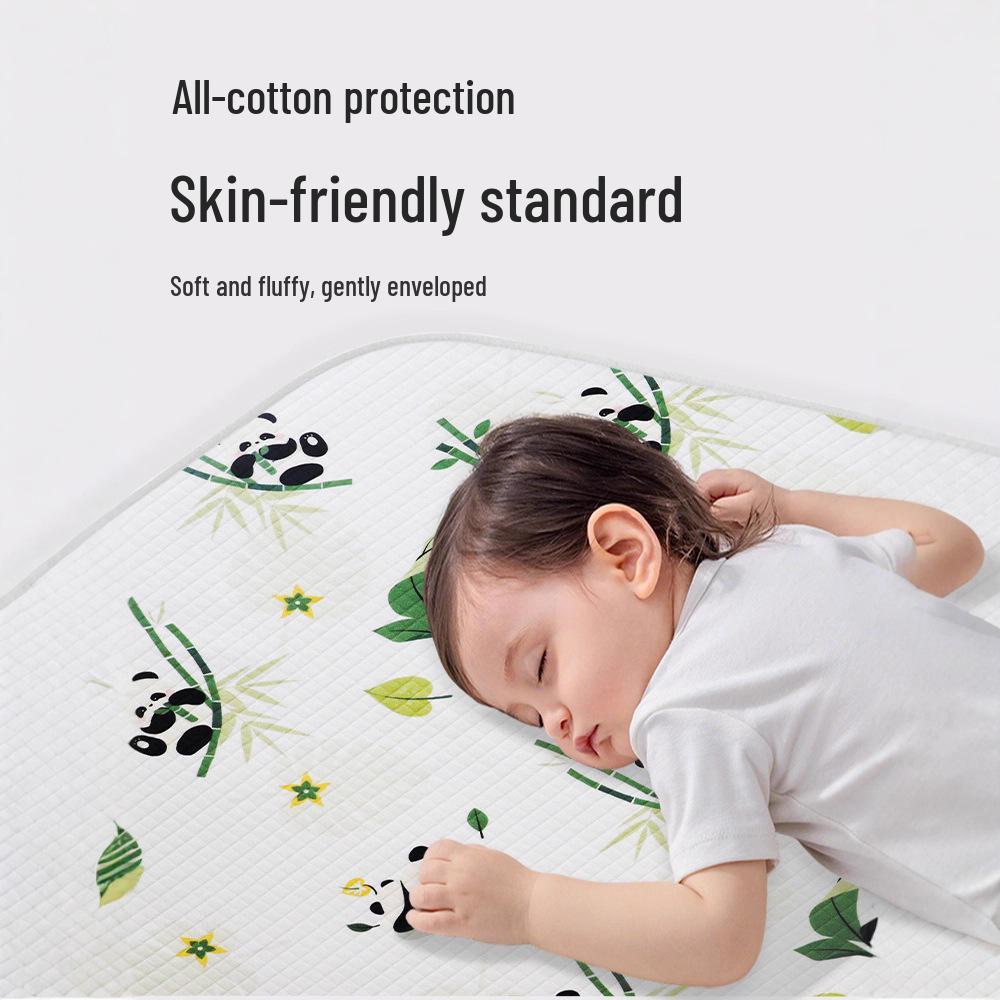 Almofada de Algodão Impermeável Lavável para Incontinência de Bebé - Respirável, Espessa, Tamanho Grande