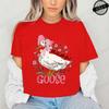 Mama Goose Cute T-Shirts for Women,Grateful for Being Mom Tee Tops,Strong and Bless Mom Women's Shirt Clothes,Gift for Mother
