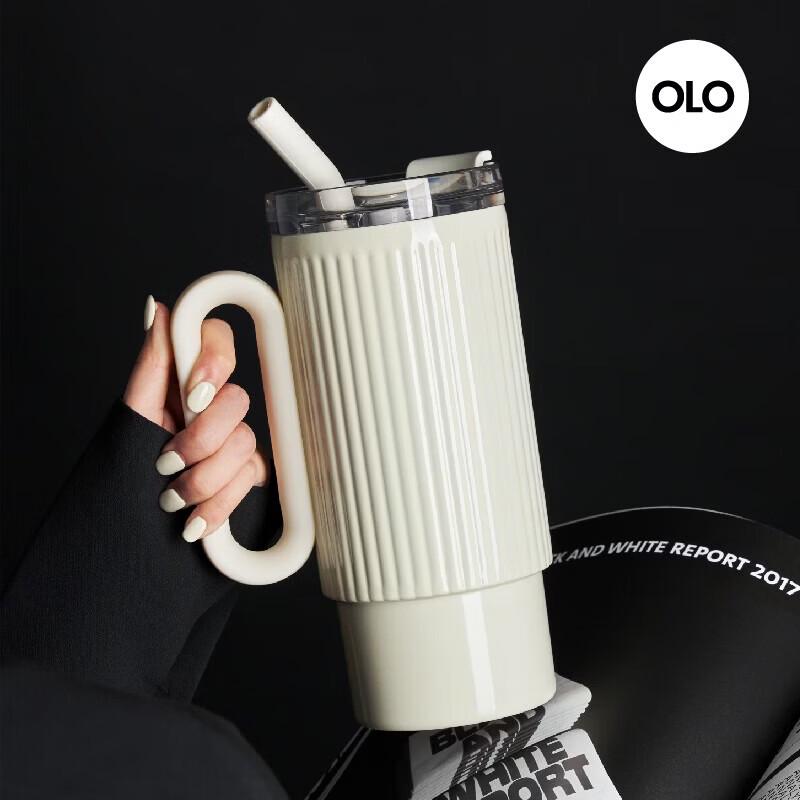 HOLOHOLO RM-01 Portable Insulated Coffee  Water Bottle with Straw