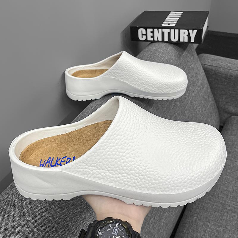 Fashion Hotel kitchen non-slip and oil-resistant Chef's shoes Casual flat work safe Men's shoes Breathable and comfortable plus size 47