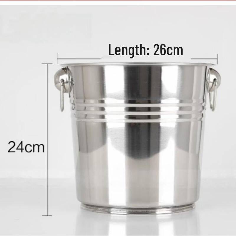 Stainless Steel Thickened Household Ice Bucket