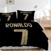3Pcs Ronaldo'S Golden Number Seven Bedding Sets For All Sizes New 3D Printed Bed Cover Comforter Duvet Cover Pillowcase Bedroom Decoration