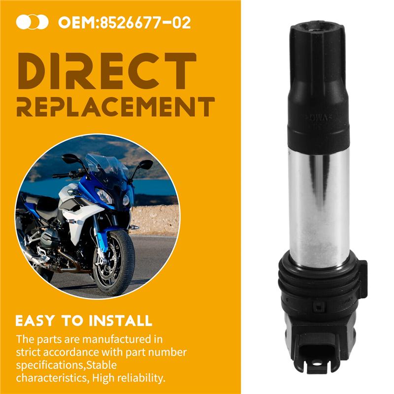NEW-R1200RS R1200GS R1200RT Motorcycle Ignition Coil 8526677-03 For BMW Compatible Accessory