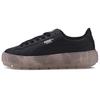 Puma Women's Black Platform Trace Low Top Sneakers 371656-02