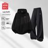 MINISO Men's Casual Hooded Sweatshirt & Straight Leg Pants Set