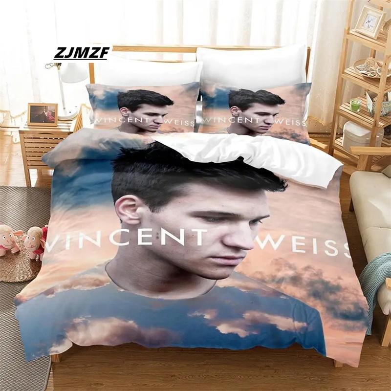 

Wincent Weiss Bedding Set Single Twin Full Queen King Size Bed Set Adult Kid Bedroom Duvetcover Sets 3D Print Anime Bed Sheet 135x200cm