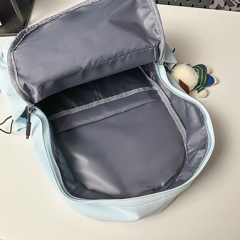 School bag Korean version couple simple large-capacity backpack leisure commuting college student school bag niche light travel backpack