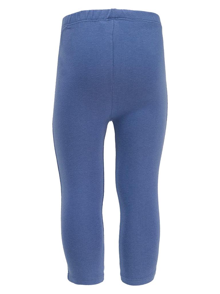 Girls' Cotton Plain Blue Leggings Lief