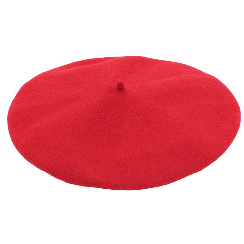 Winter Warm Faux Wool Beret Vintage Unisex Women Girls French Artist Beanie Hat Cap Kawaii Flat Top Caps Warmers 11 Colors