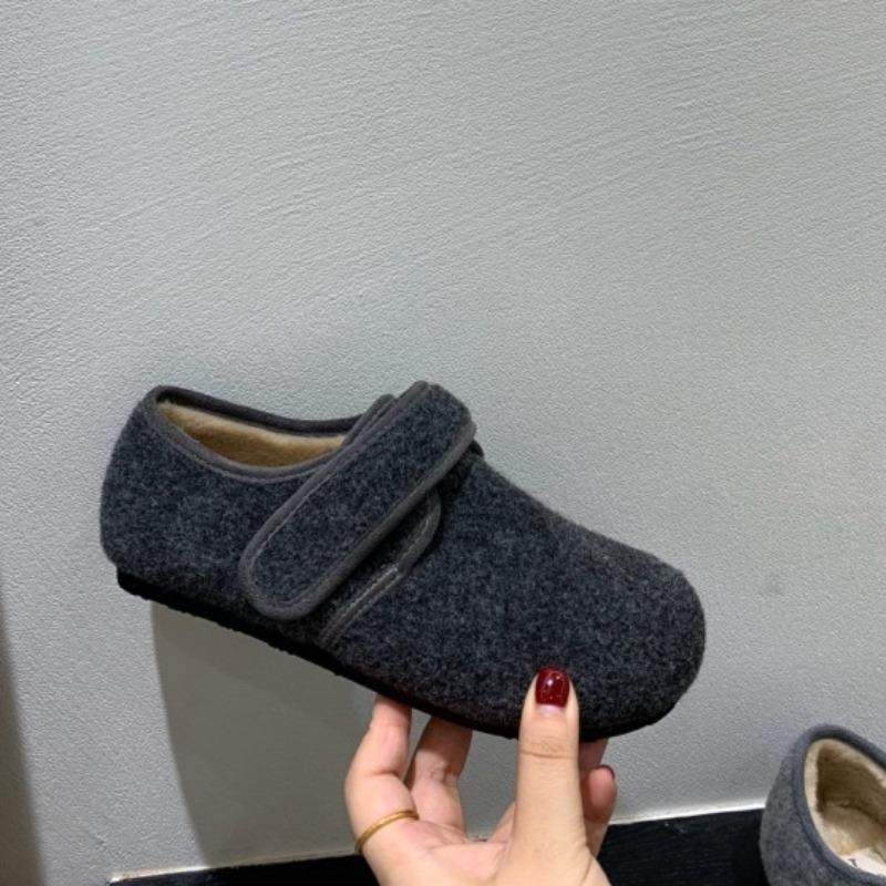 

Модные женские модные туфли на плоской подошве Зима Новые Туфли с круглым носком и глубоким вырезом на мягкой подошве Противоскользящие Износостойкие Низкие туфли 35