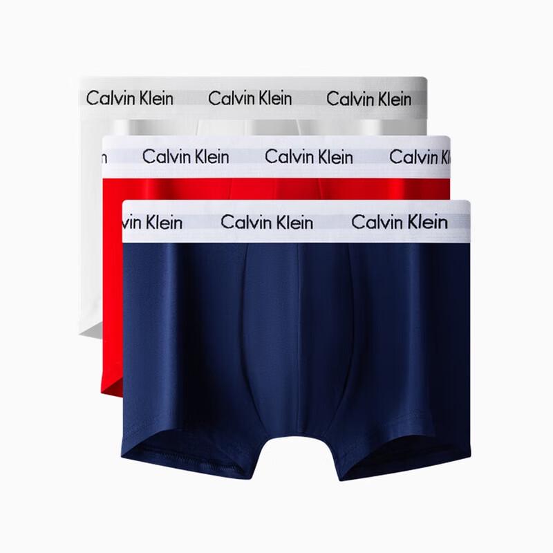 Calvin Klein Men s Jacquard Cotton Low-Rise Boxer Briefs 3-Pack S