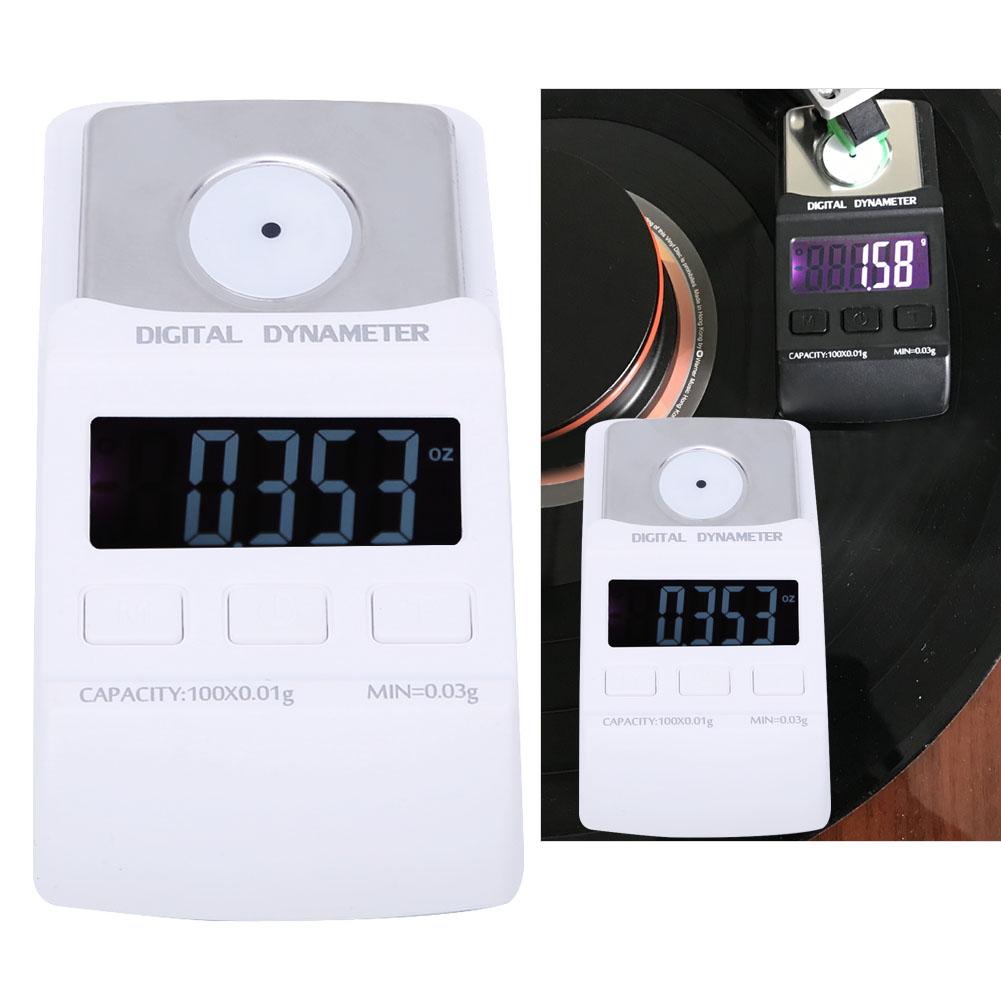 100g0.01g Portable Turntable Digital LCD Display Stylus Force Scale Needles Pressure Gauge