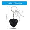 Trendy Heart Bowknot Keychain Unique Keyring Trendy Bag Decoration Female Fashion Jewelry Pendant Accessory for Women