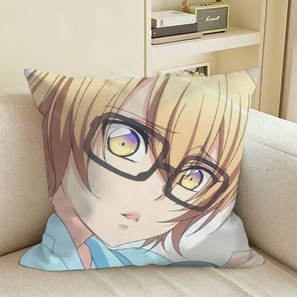 BLIzumi Sena From Love Stage Square Sofa Pillow Cover Solid Color Living Room Home Decor Cushion Case
