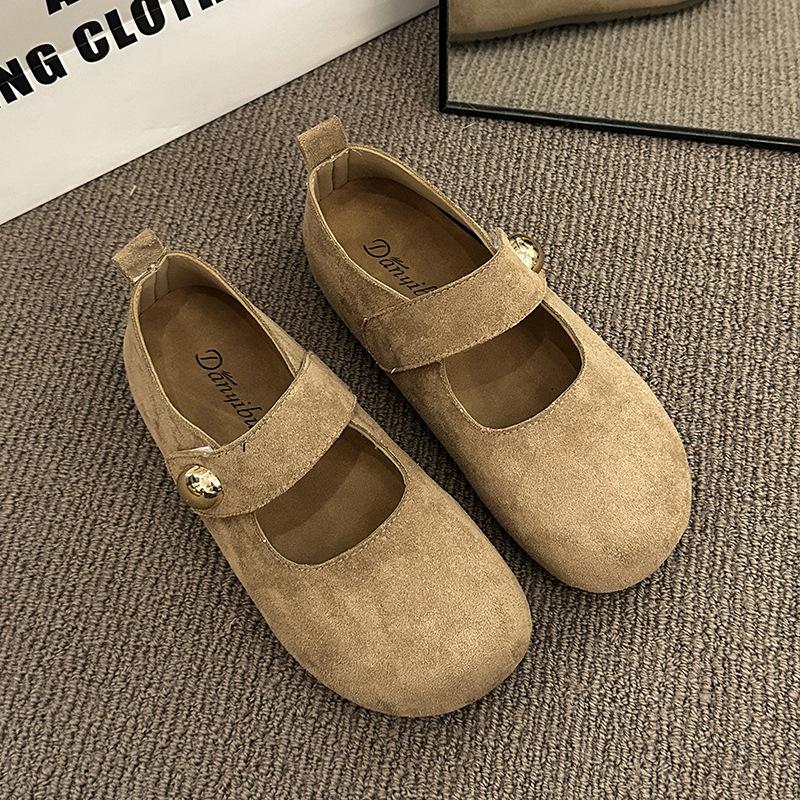 

Slippers women s bag head single shoes 2025 spring gentle soft sole one-word shoes 40 верблюд