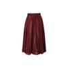 Nike Court Slam SS25 Casual Long Skirt Women's Dark Red/White Color HF6443-619