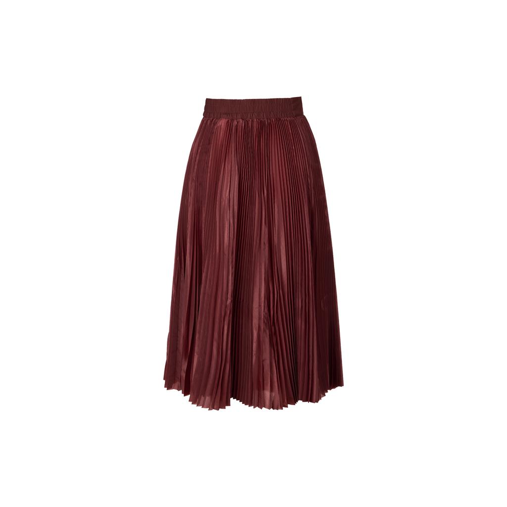 Nike Court Slam SS25 Casual Long Skirt Women's Dark Red/White Color HF6443-619