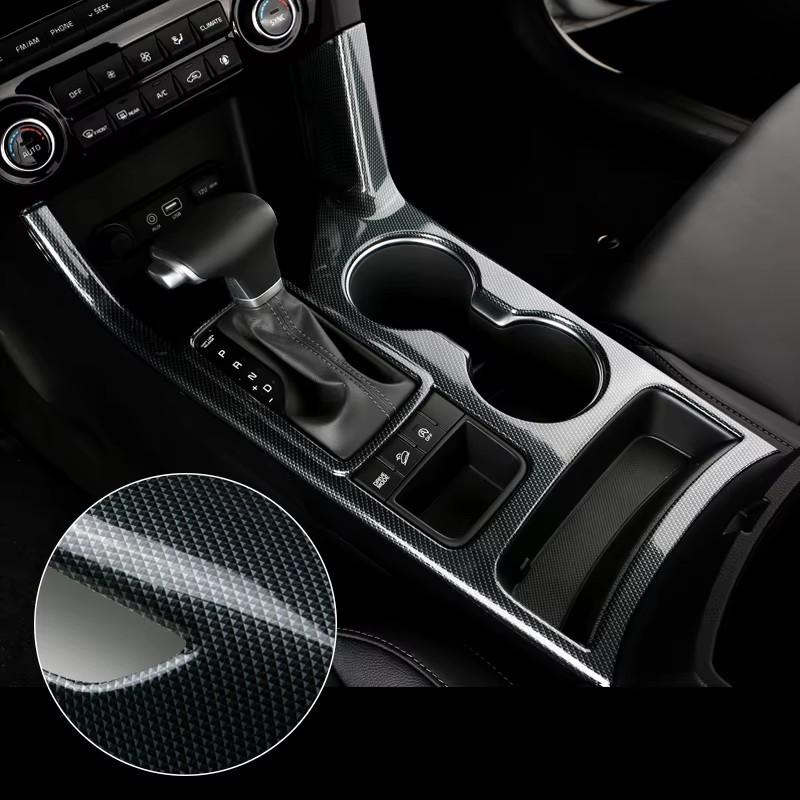 For Kia Sportage 4 QL 2016 2017 2018    ABS Car Central Console Gear Shift Panel Water Cup Cover Trim Frame Sticker