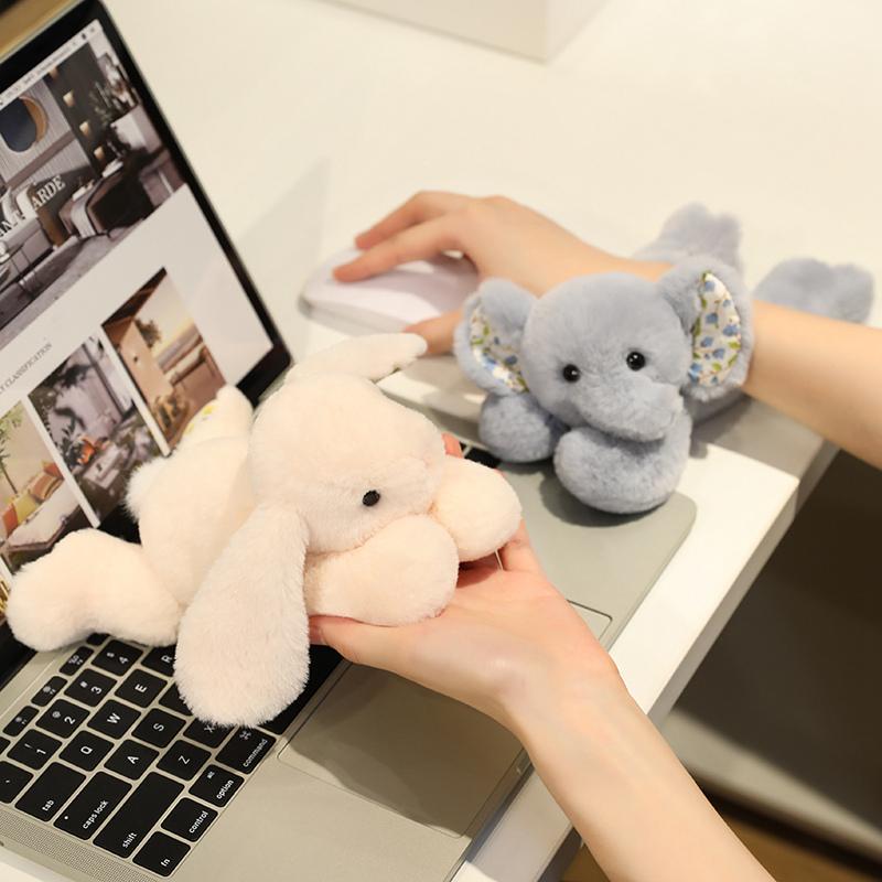 TreasuringU Animals Plush Toys Computer Mouse Companion Pad Plush Toy Mini Fox Dog Stuffed Doll Birthday Gifts