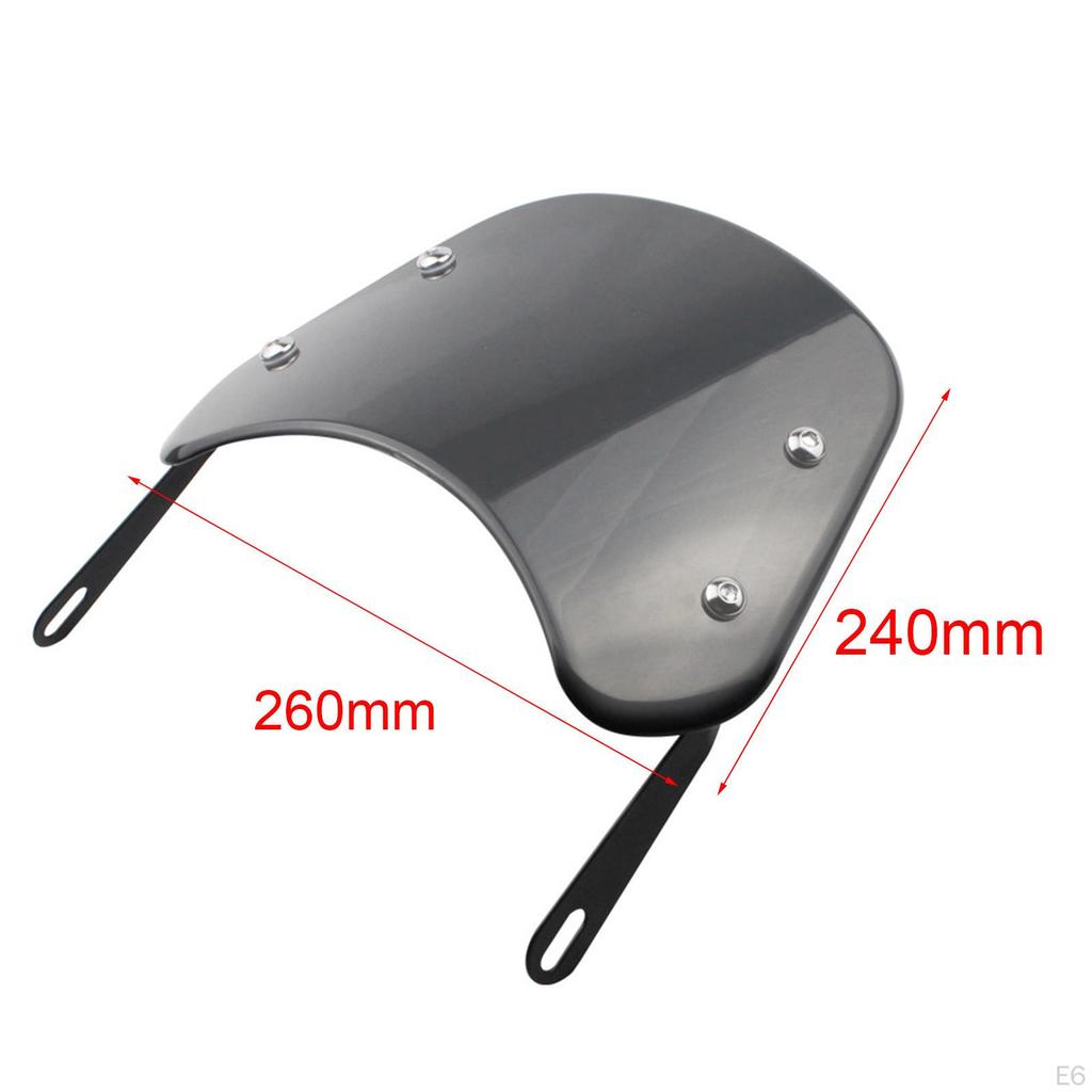 5-7 Inch Motorcycle Front Windshield Wind Deflector Compact Universal Spare Accessories