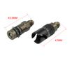 3AN CNC Black Aluminum Quick Release Dry Brake Line Coupling Fitting Universal