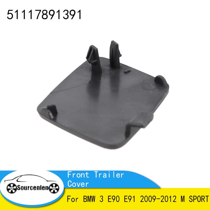 

For BMW 3 E90 E91 2009-2012 M SPORT Front Bumper Tow Hook Eye Cover 51117891391 Car Front Trailer Cover Auto Bumpers Part