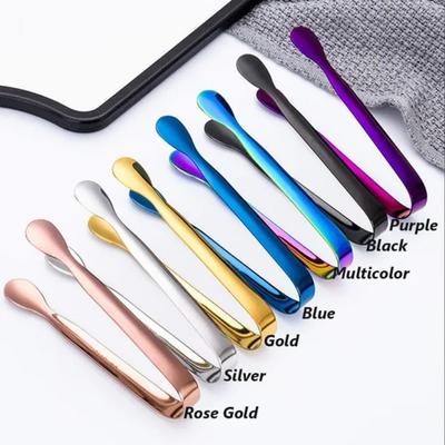 1 Pc Mini Stainless Steel Food Sugar Clips Bar Ice Cube Tong Barware Accessories