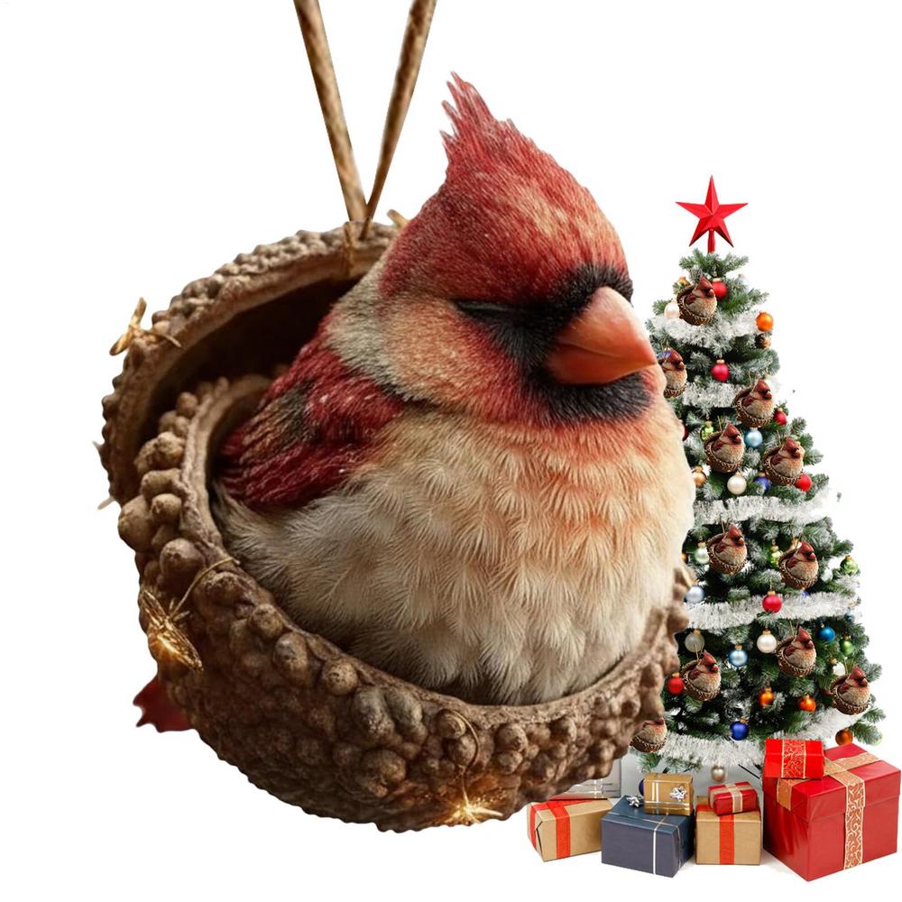 Animal Ornaments 3D Funny Cute Pendant Christmas Tree Decor For Indoor Outdoor Living Room Wall Door Mantel Fireplace Farmhouse