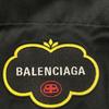 Balenciaga 2019 603106 Black Logo Double Sleeve Shirt Tops 37 blackUsed