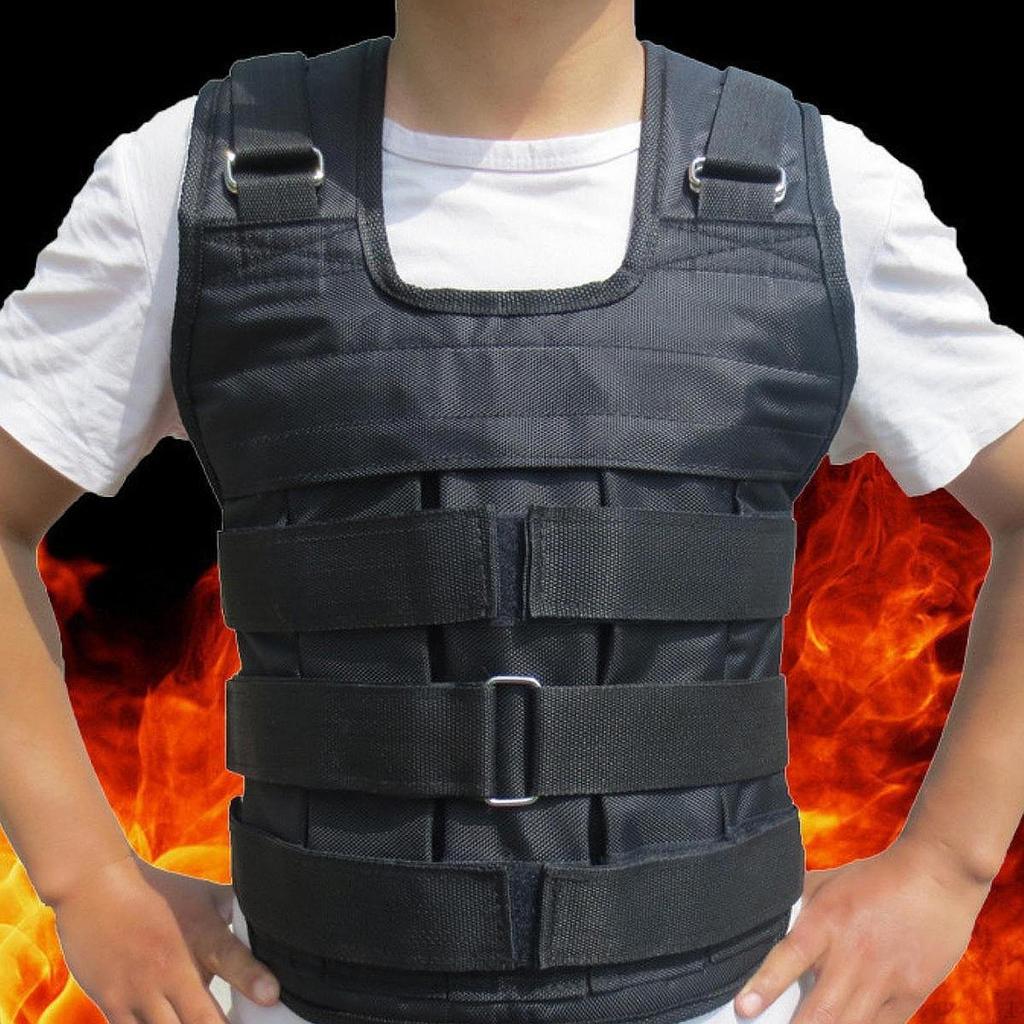 Nastavitelná Weighted Vesta Weight Loading Boxer Festcoat Cvičení bunda pro