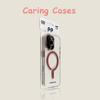 For iPhone 17 Pro Max Case Magnetic Question Mark Clear Metal Buttons Compatible with iPhone 16 15 14 13 12