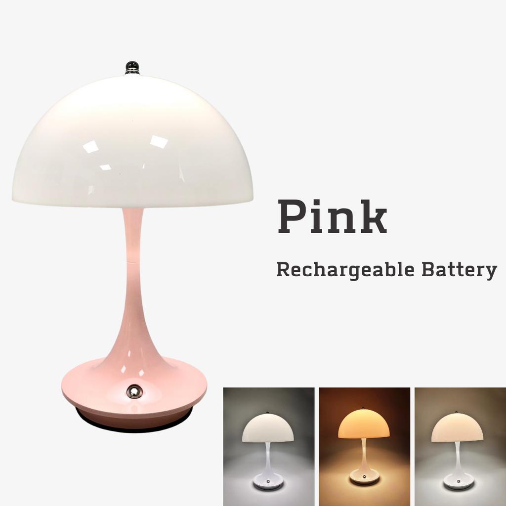 Moderne Nachttischlampe Pilz Tischlampe Schlafzimmer USB wiederaufladbare LED Nachtlicht Zimmer Esstisch dekorative Tischlampe Beleuchtung