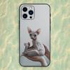 Animal Sphynx Cat Phone Case For iPhone 16,15,14,13,12,11 Plus,Pro Max,XS,X,XR,SE,Mini,8,7,Soft Silicone Black Cover