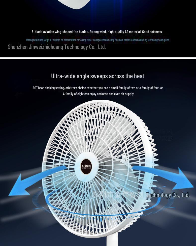 Remote Control Multifunctional 8-Speed Standing Electric Floor Fan—Silent & Powerful Airflow for Home Use