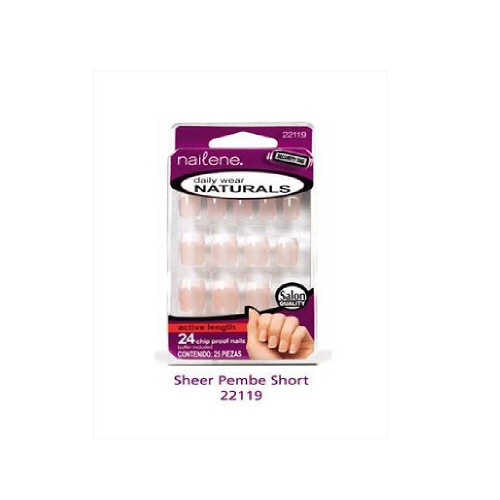 

Nailene Sheer Pink Короткие накладные ногти