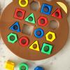 1 Set Geometry Shape Matching Game Toddlers Boys Girls Logic Focus Training Color Shape Learning Educational Toy