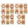 24 Pieces Christmas Kraft Paper Bags Candy Gift Bag Packing Supply Box for