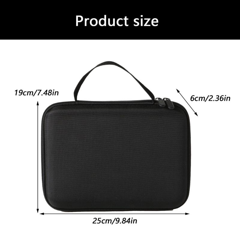 Eyeglasses Travel Carrying Case Shock Resistant Glasses Zippered Organizers Case with Pocket 5 Slot Sunglass Stoarge Bag