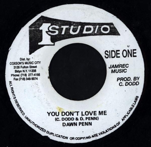 7inch Record DAWN PENN - You Don't Love Me NONE Studio One Jamaica Reggae, Ska & Dub Used