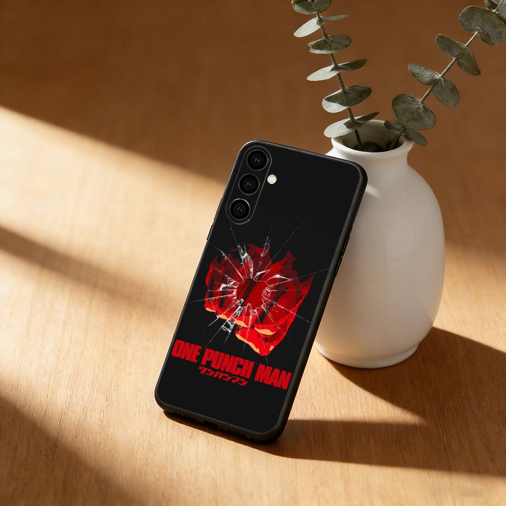 Anime O-One P-Punch Man Phone Case For Samsung Galaxy A91,80,73,72 ,71,53,52,32 ,31,22,21s,20,Soft Black Case