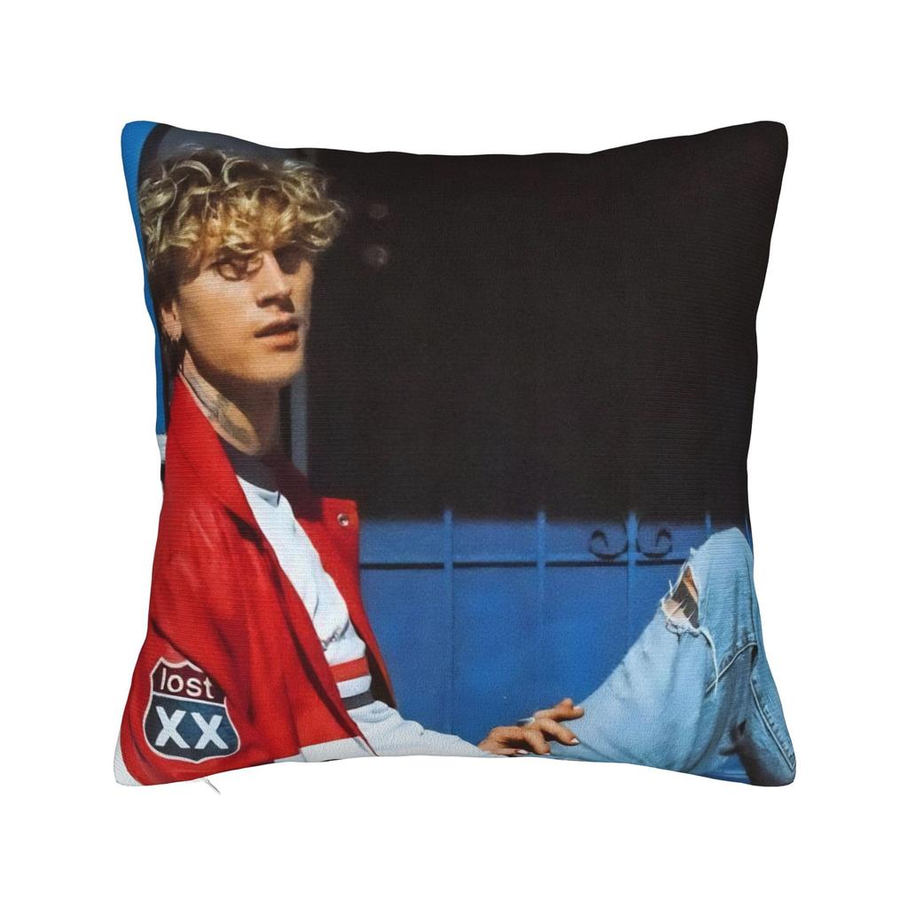 MGK povlak na polštář Polyesterový potah na polštář Dekorativní povlak na polštář s motivem Machine Gun Kelly Domácí Drop Shipping 4040cm