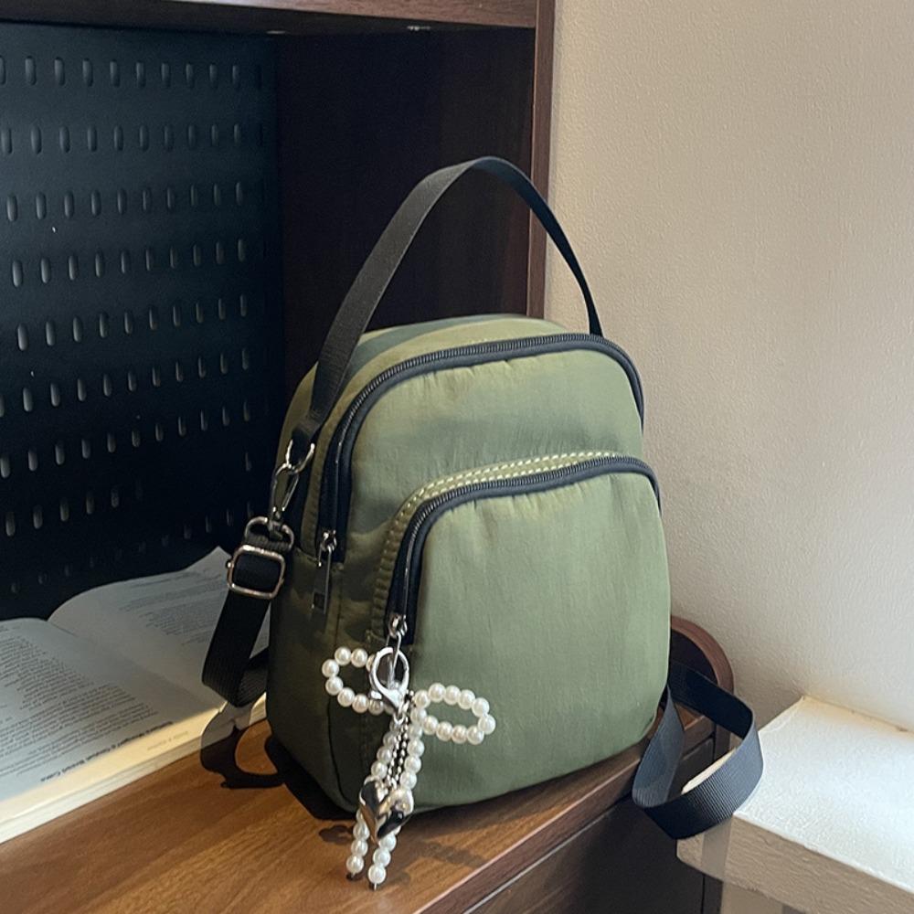 Casual Mini Square Shoulder Bag Waterproof Mobile Phone Pouch Fashion Nylon Crossbody Bag  Travel