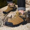 Fashion Khaki Men‘s Hiking Boots Big Size 48 Winter Outdoor Waterproof Boots Men Non-slip Trekking Shoes Men Trainers Sneakers