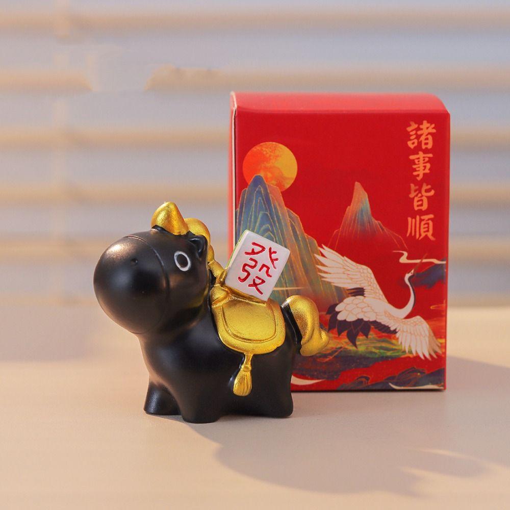 Chinese Style New Year Mascot Miniature Desktop Ornament Zodiac Ornaments  Car Decoratio