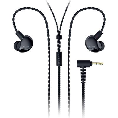 Razer Moray Gaming Earphones Hybrid Dual Driver Monitors Thin Shape Passive Noise Isolation Braided Cable Detachable OFC MMCX Wire Custom Eartips